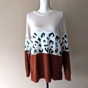 Animal print, Soft sweater